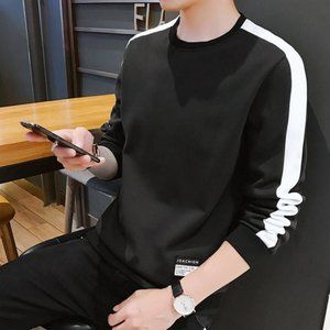 New Racer Stripe Loose Fitting Pullover Shirt